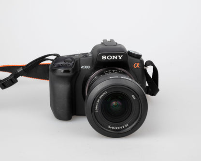 Sony Alpha DSLR-A300 10.2MP CCD sensor  Digital SLR Camera w/ DT 18-70mm f/3.5-5.6 Zoom Lens