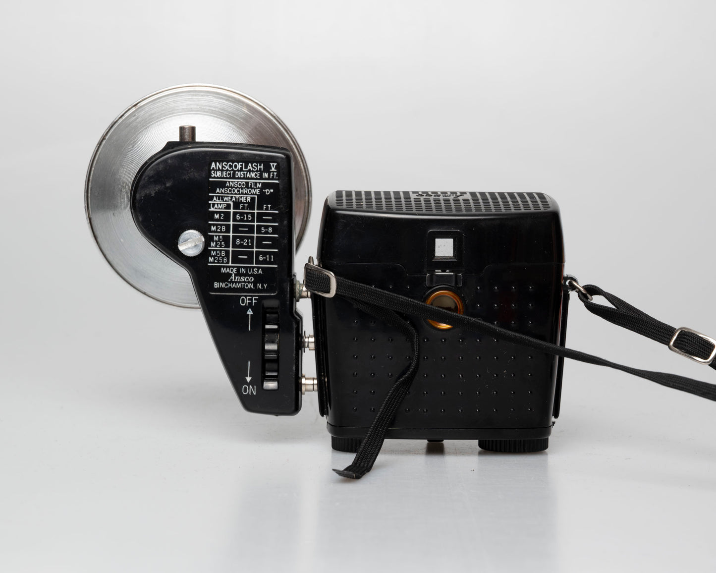 Ansco Cadet Camera Outfit w/ flash holder + bulbs