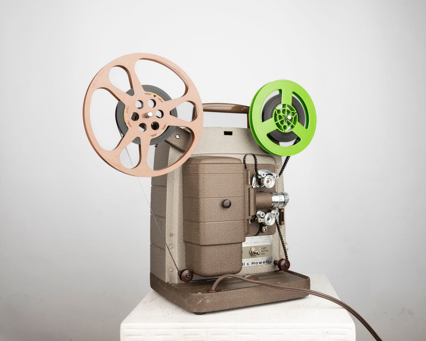 Bell and Howell 253 AX Regular 8 movie projector (serial F77082)