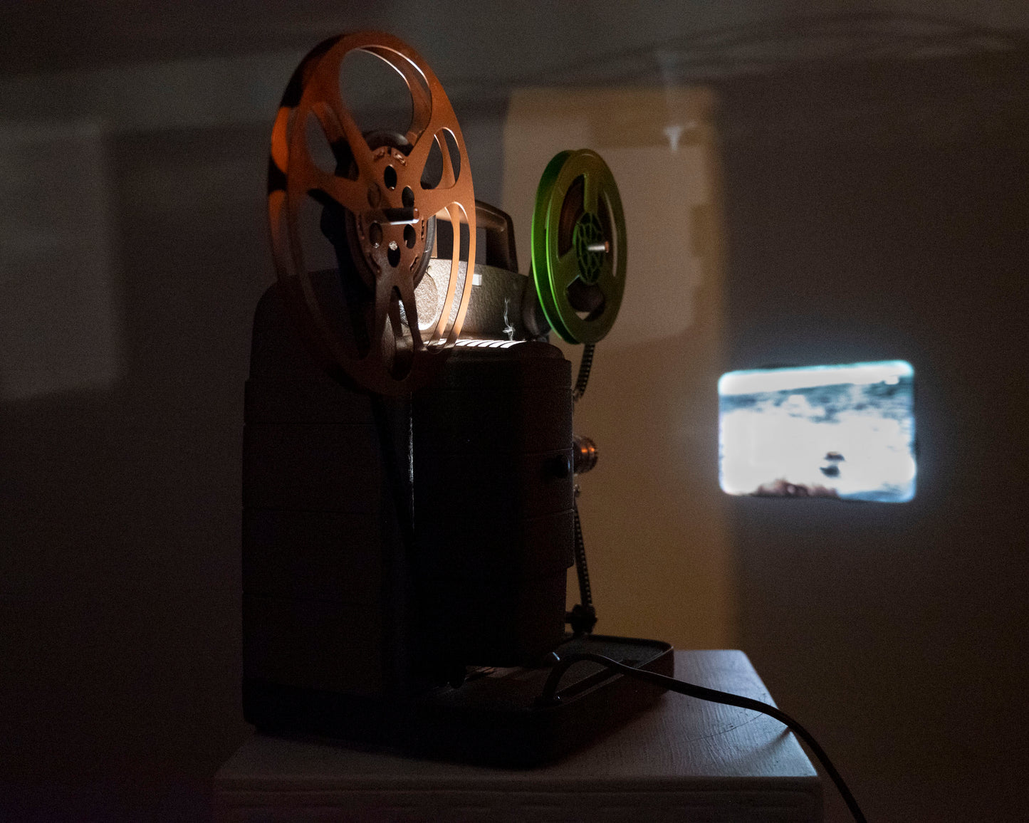 Bell and Howell 253 AX Regular 8 movie projector (serial F77082)