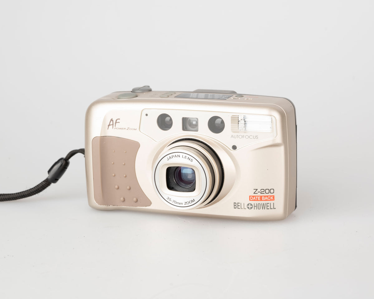 Appareil photo Bell and Howell Z-200 autofocus 35 mm avec étui (série A3702522)