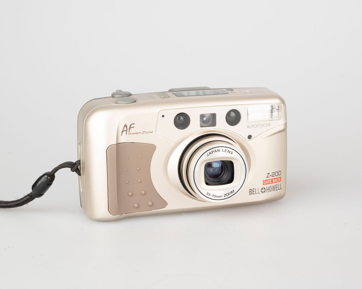Appareil photo Bell and Howell Z-200 autofocus 35 mm avec étui (série A3702522)