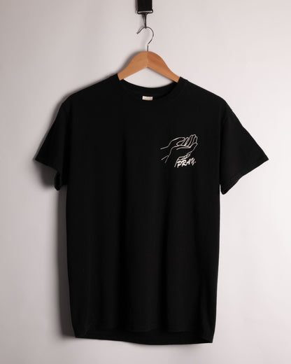 black graphic t-shirt Pray religion spiritual blessed medium 