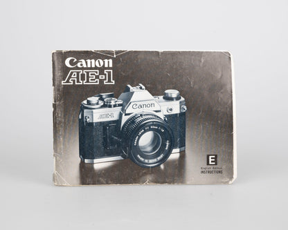 Canon AE-1 35mm SLR w/ Canon FD 50mm f1.4 S.S.C. lens + original manual (serial 291207)
