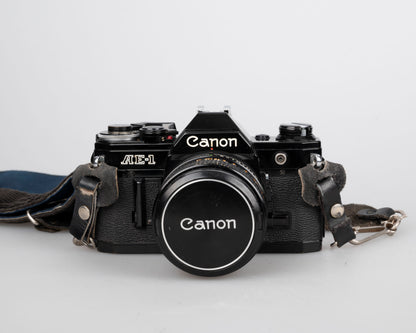 Canon AE-1 35mm SLR w/ Canon FD 50mm f1.4 S.S.C. lens + original manual (serial 291207)