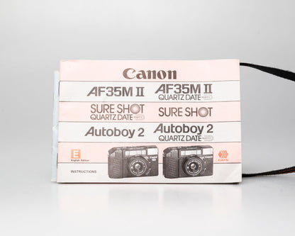 Canon Sure Shot (AF35M II) appareil photo compact 35mm avec étui + manuel (numéro de série 3013940) | film🎞 testé