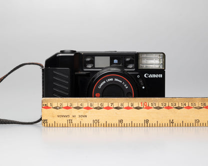 Canon Sure Shot (AF35M II) appareil photo compact 35mm avec étui + manuel (numéro de série 3013940) | film🎞 testé