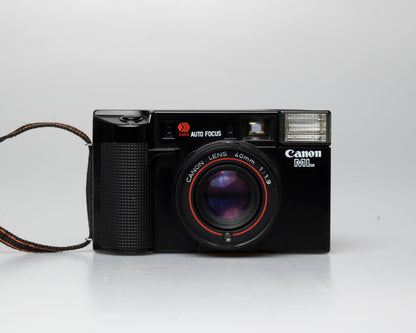 Appareil photo compact à film Canon AF35ML 35mm avec étui (série 1002701) | film🎞testé