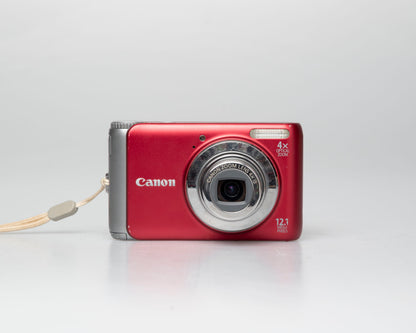 Canon Powershot A3100 IS appareil photo numérique 12,1 MP avec carte SD de 8 Go + batterie + chargeur + boîte d'origine et accessoires (série 042122008078)