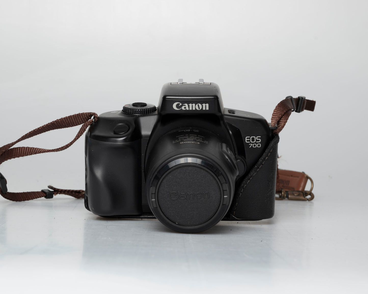 Canon EOS 700 35mm SLR w/EF 35-80mm Power Zoom lens + 'ever-ready' case (serial 1747616)