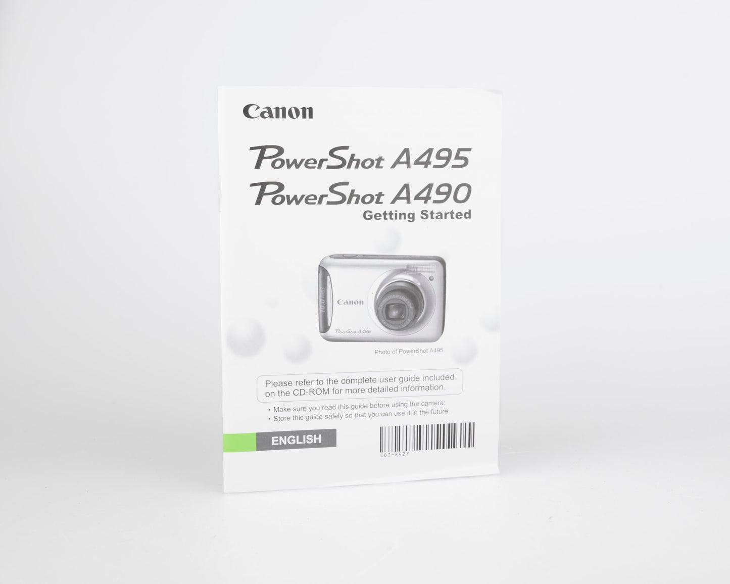 Canon Powershot A490 digicam 10 MP CCD sensor w/ original box + manuals + 2GB SD card (uses AA batteries)