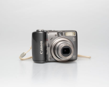 Canon Powershot A590 IS appareil photo numérique avec capteur CCD de 8 MP ; comprend une carte SD de 4 Go + étui (série 752403507)