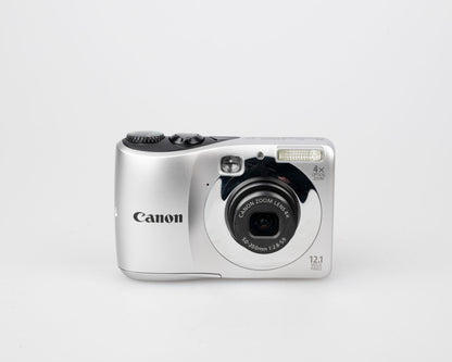 Appareil photo numérique Canon Powershot A1200 avec capteur CCD 12 MP (utilise des piles AA et des cartes mémoire SD)