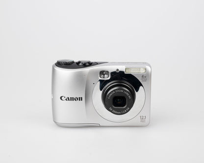 Appareil photo numérique Canon Powershot A1200 avec capteur CCD 12 MP (utilise des piles AA et des cartes mémoire SD)
