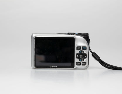 Canon Powershot A2200 HD 14.1MP CCD digicam w/ 8GB SD card + battery + charger (serial 403064048146)