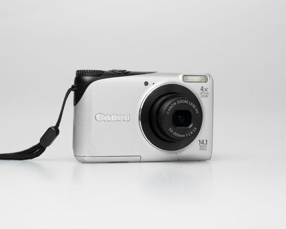 Canon Powershot A2200 HD 14.1MP CCD digicam w/ 8GB SD card + battery + charger (serial 403064048146)