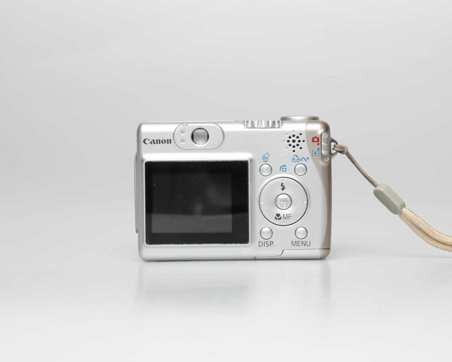 Canon Powershot A530 5MP CCD sensor digicam w/ 2GB SD (uses AA batteries; serial 2452104955)