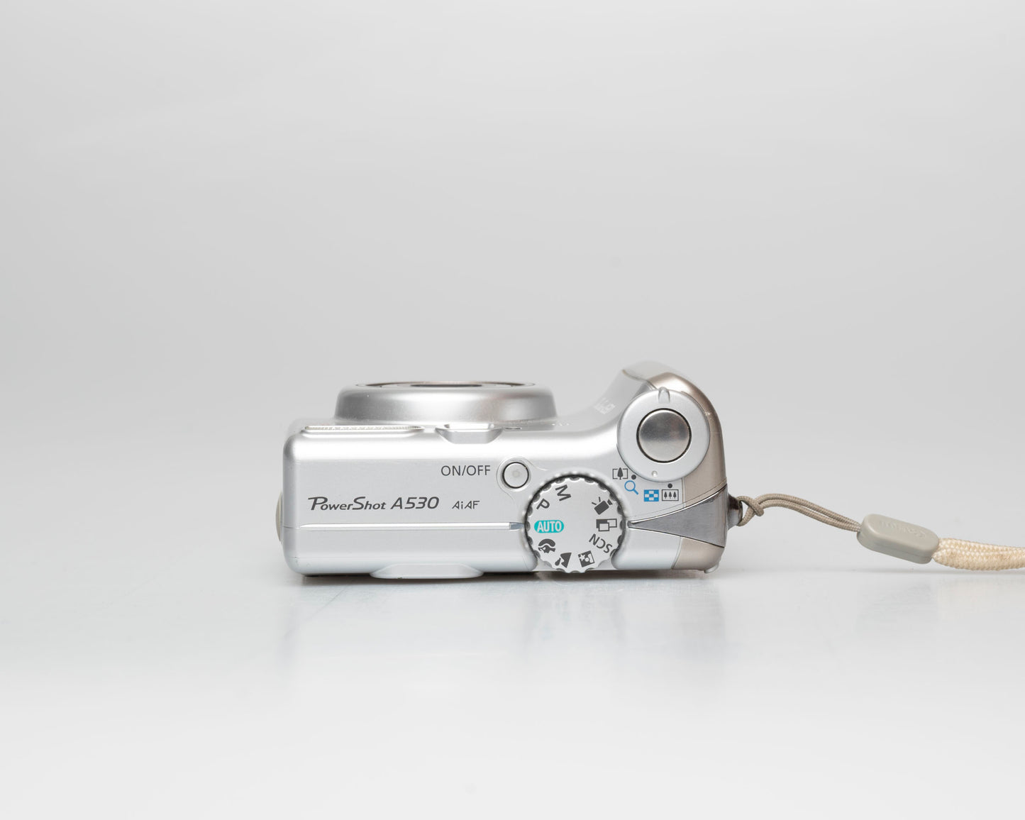 Canon Powershot A530 5MP CCD sensor digicam w/ 2GB SD (uses AA batteries; serial 2452104955)