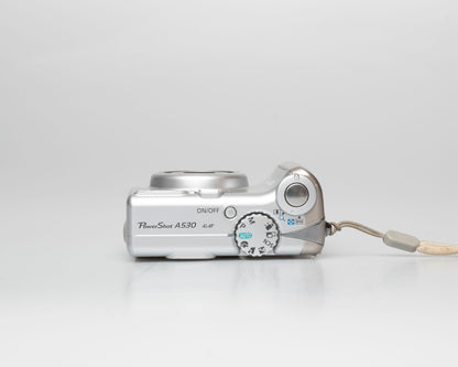 Canon Powershot A530 5MP CCD sensor digicam w/ 2GB SD (uses AA batteries; serial 2452104955)