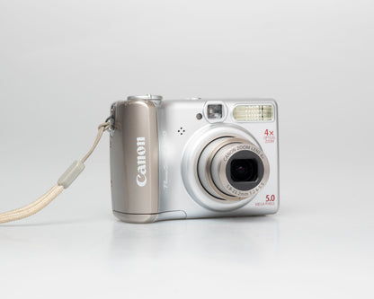 Canon Powershot A530 5MP CCD sensor digicam w/ 2GB SD (uses AA batteries; serial 2452104955)