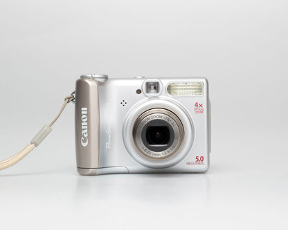 Canon Powershot A530 5MP CCD sensor digicam w/ 2GB SD (uses AA batteries; serial 2452104955)