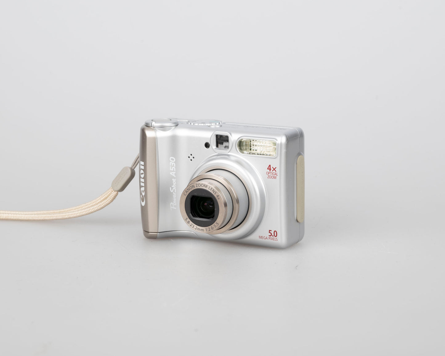 Canon Powershot A530 5MP CCD sensor digicam w/ 2GB SD (uses AA batteries; serial 3052203507)
