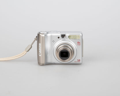 Canon Powershot A530 5MP CCD sensor digicam w/ 2GB SD (uses AA batteries; serial 3052203507)