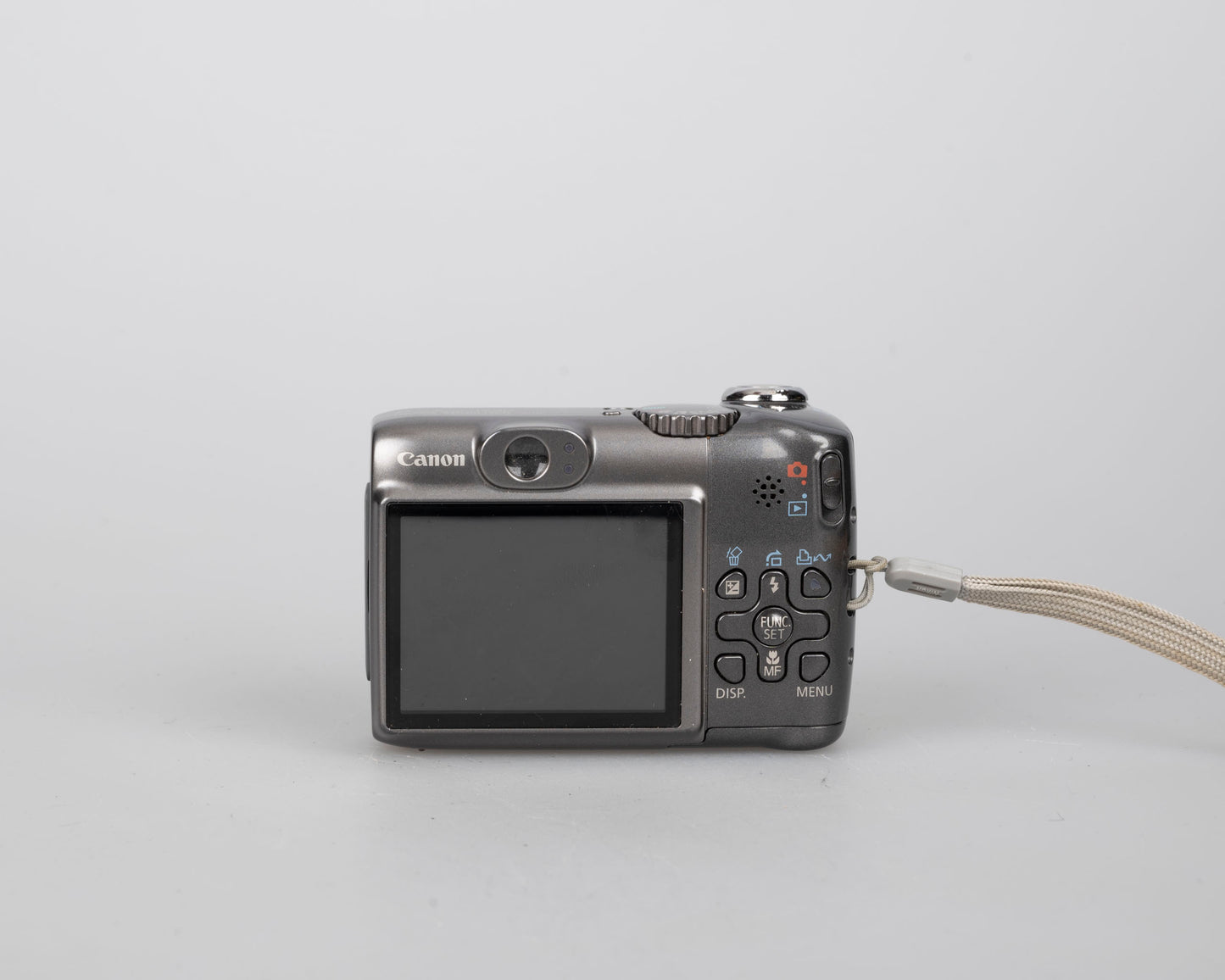 Canon Powershot A590 IS digicam w/ 8 MP CCD sensor; includes 512MB SD card (uses AA batteries)