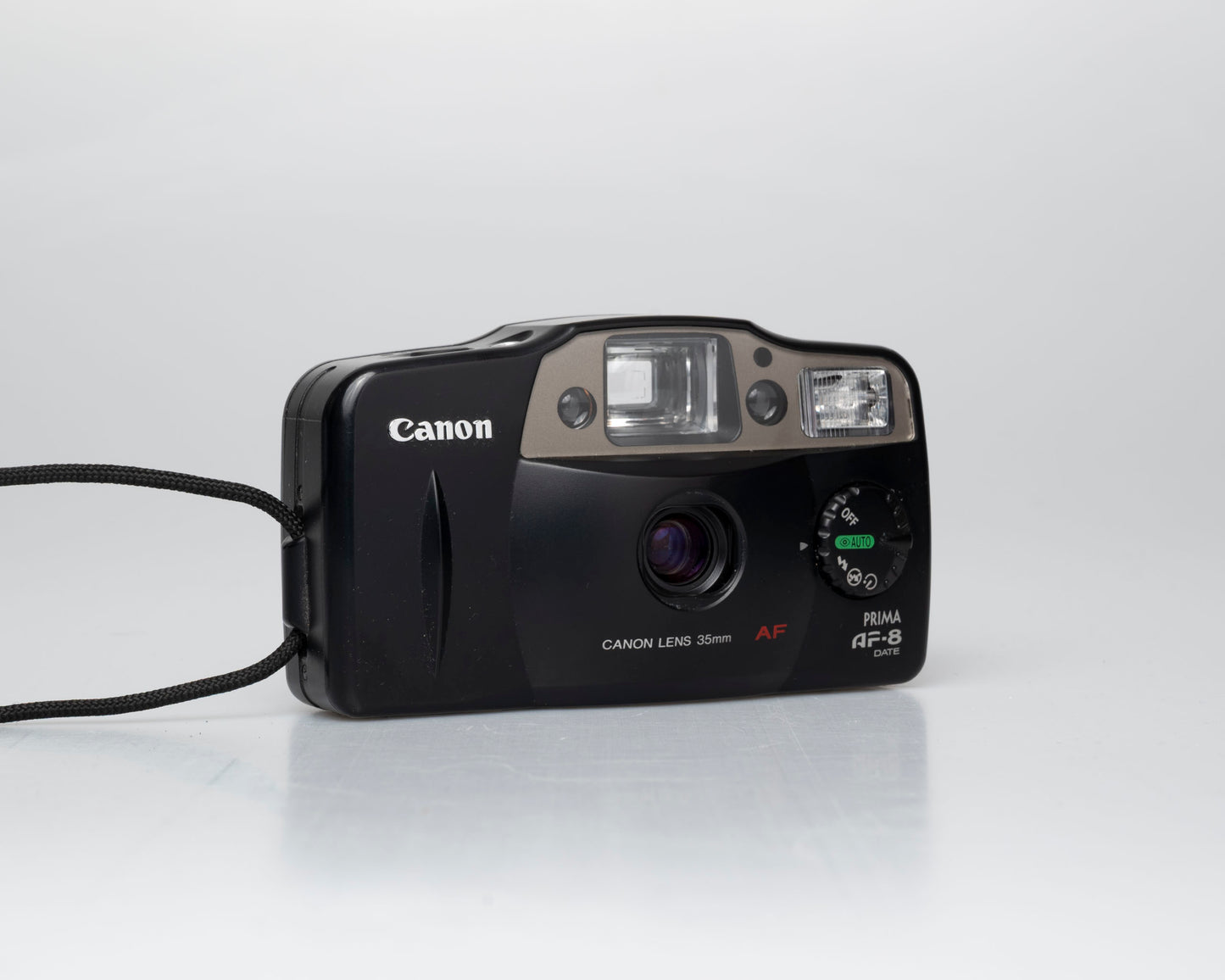Appareil photo argentique Canon Prima AF-8 35mm avec étui (numéro de série 4019879)