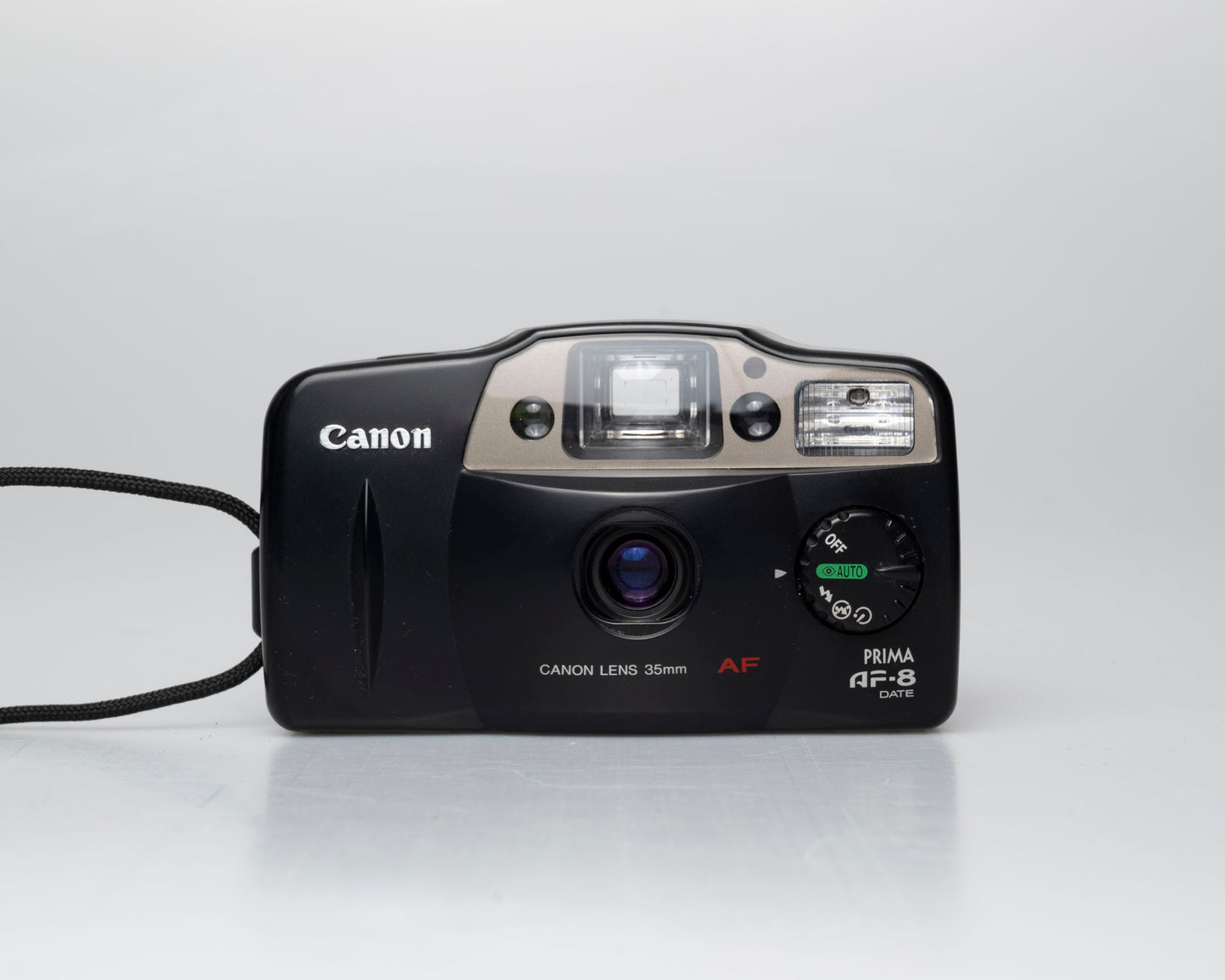 Appareil photo argentique Canon Prima AF-8 35mm avec étui (numéro de série 4019879)