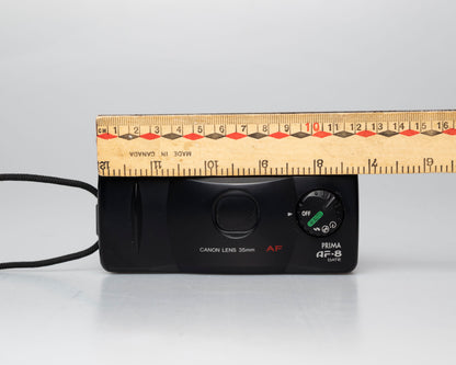 Appareil photo argentique Canon Prima AF-8 35mm avec étui (numéro de série 4019879)