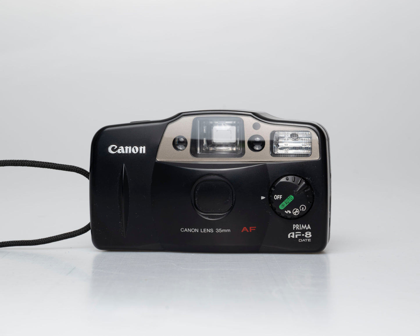 Appareil photo argentique Canon Prima AF-8 35mm avec étui (numéro de série 4019879)