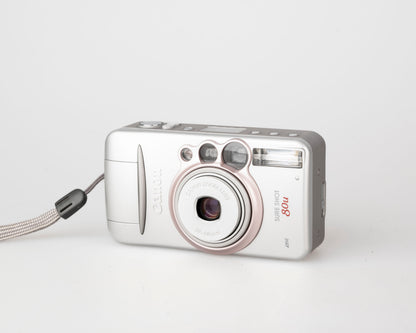 Appareil photo Canon Sure Shot 80u 35 mm avec étui (série 8021818)