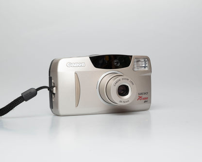 Canon Sure Shot 76 Zoom 35mm film camera w/ case (serial 6300674)