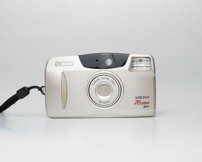 Canon Sure Shot 76 Zoom 35mm film camera w/ case (serial 6300674)