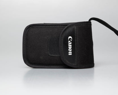 Appareil photo argentique Canon Sure Shot 76 Zoom 35mm avec étui (numéro de série 4380166)
