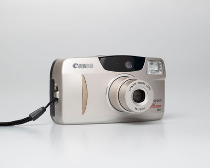 Appareil photo argentique Canon Sure Shot 76 Zoom 35mm avec étui (numéro de série 4380166)