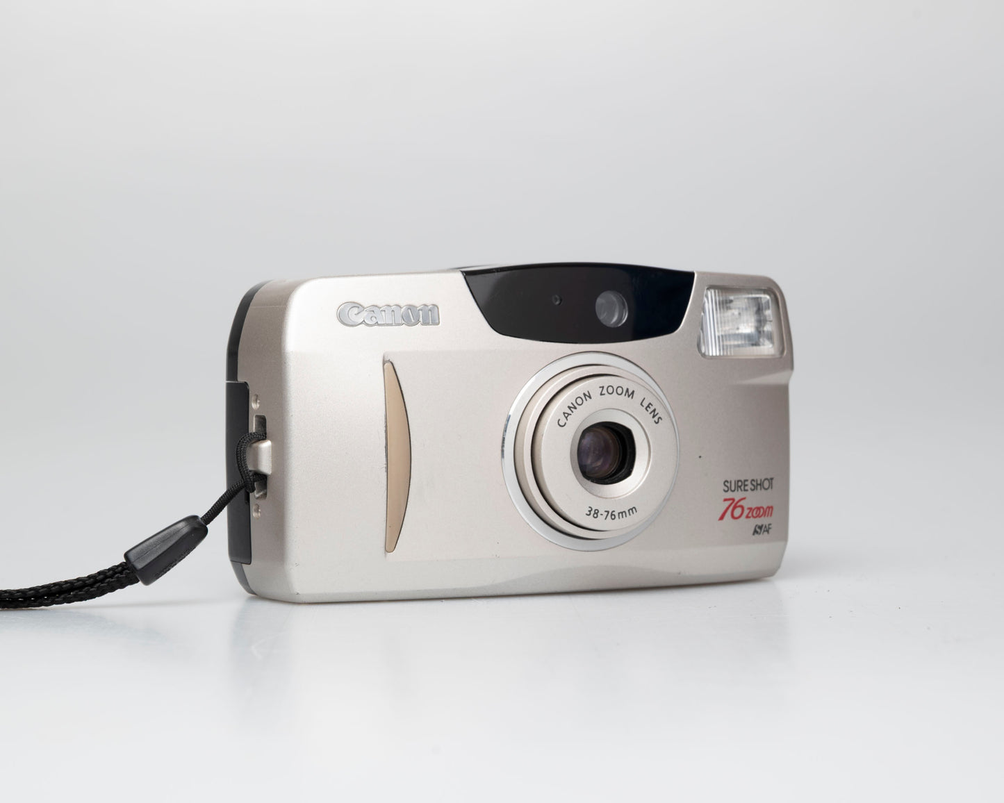 Appareil photo argentique Canon Sure Shot 76 Zoom 35mm avec étui (numéro de série 4380166)