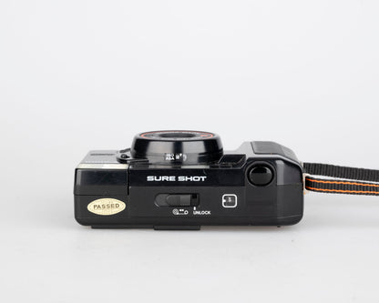 Canon Sure Shot (aka AF35M II or Autoboy 2) 35mm film point-and-shoot w/ case (serial 454680)
