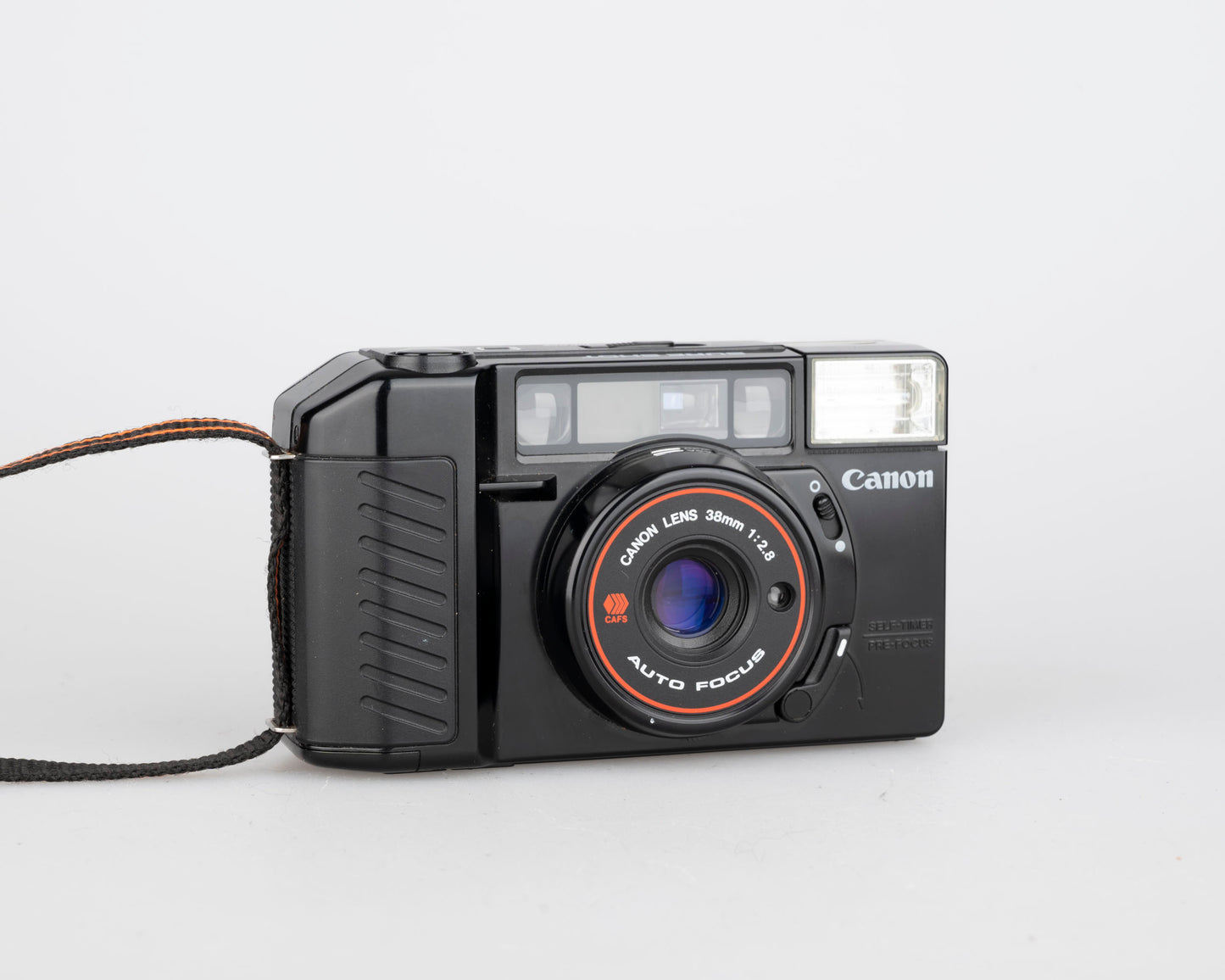 Canon Sure Shot (aka AF35M II or Autoboy 2) 35mm film point-and-shoot w/ case (serial 454680)