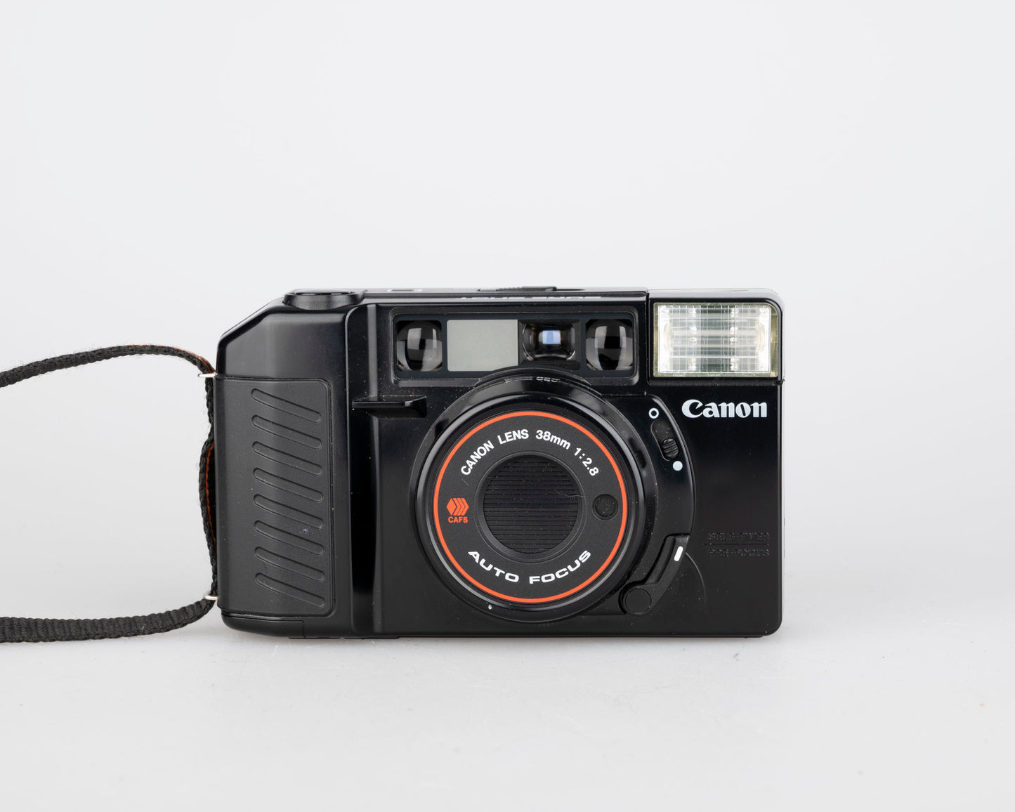 Canon Sure Shot (aka AF35M II or Autoboy 2) 35mm film point-and-shoot w/ case (serial 454680)