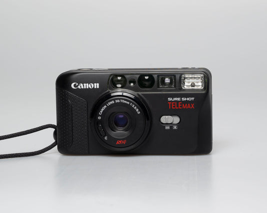 Appareil photo argentique Canon Sure Shot Tele Max 35 mm avec étui (série 6759851) 🎞 testé sur film 🎞