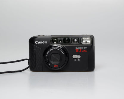Canon Sure Shot Tele Max 35mm film camera w/ case (serial 6759851) | film🎞tested