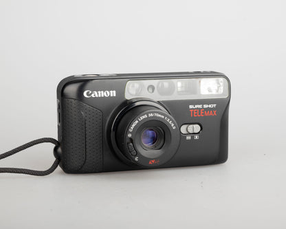 Canon Sure Shot Tele Max 35mm film camera w/ case (serial 5559377)