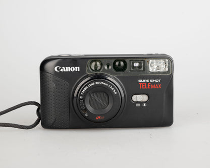 Canon Sure Shot Tele Max 35mm film camera w/ case (serial 5559377)