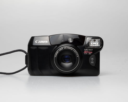 Canon Sure Shot 80 Tele 35mm camera w/ case (serial 9413109)