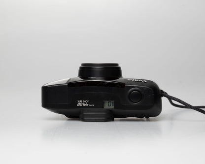 Canon Sure Shot 80 Tele 35mm camera w/ case (serial 9413109)