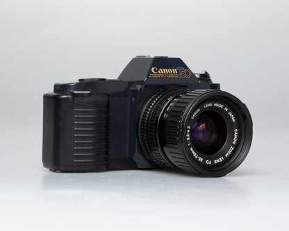 Appareil photo reflex Canon T50 35 mm avec objectif FD 35-70 mm + étui (série 1992261)
