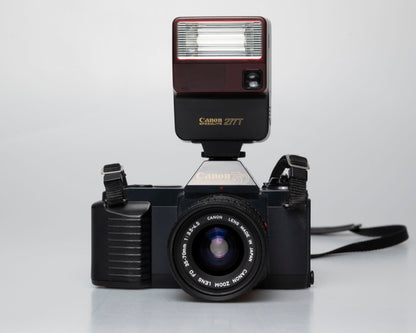 Canon T50 appareil photo reflex 35mm avec objectif FD 35-70mm + flash Speedlite 277T + étui toujours prêt (série 1061065)