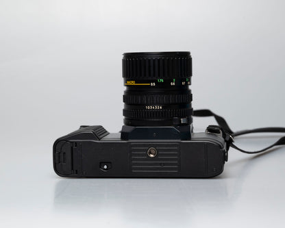 Canon T50 appareil photo reflex 35mm avec objectif FD 35-70mm + flash Speedlite 277T + étui toujours prêt (série 1061065)